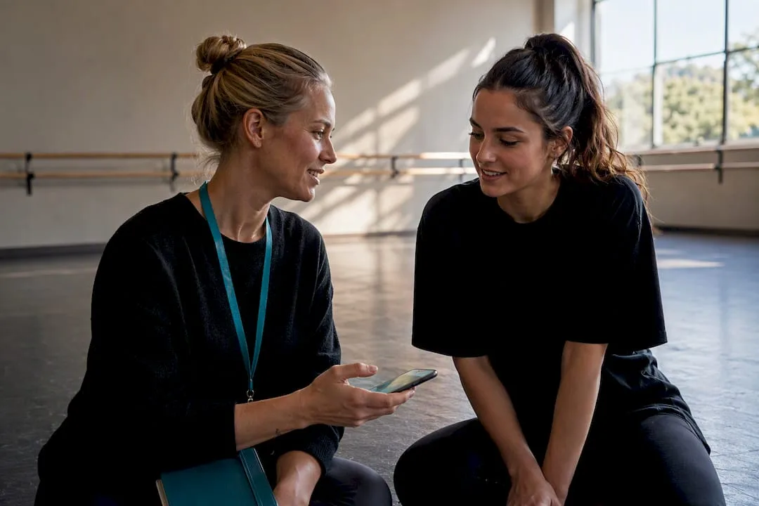 Instructors confirming last-minute class cover