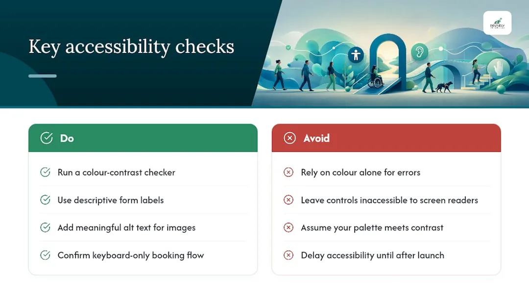 How do you keep a branded booking portal accessible to every client? - overview diagram