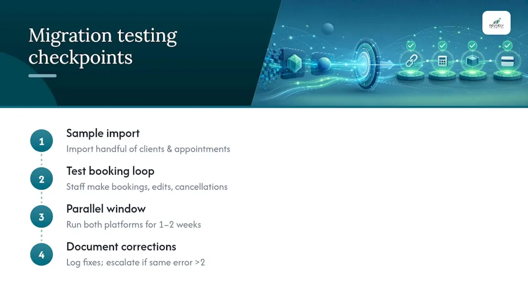 Migration checklist and testing: why the parallel run matters most - overview diagram