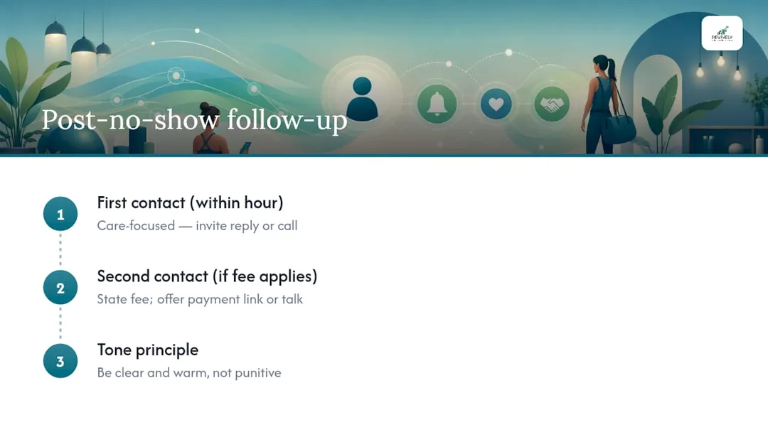 Follow-up messages that keep the relationship intact - overview diagram